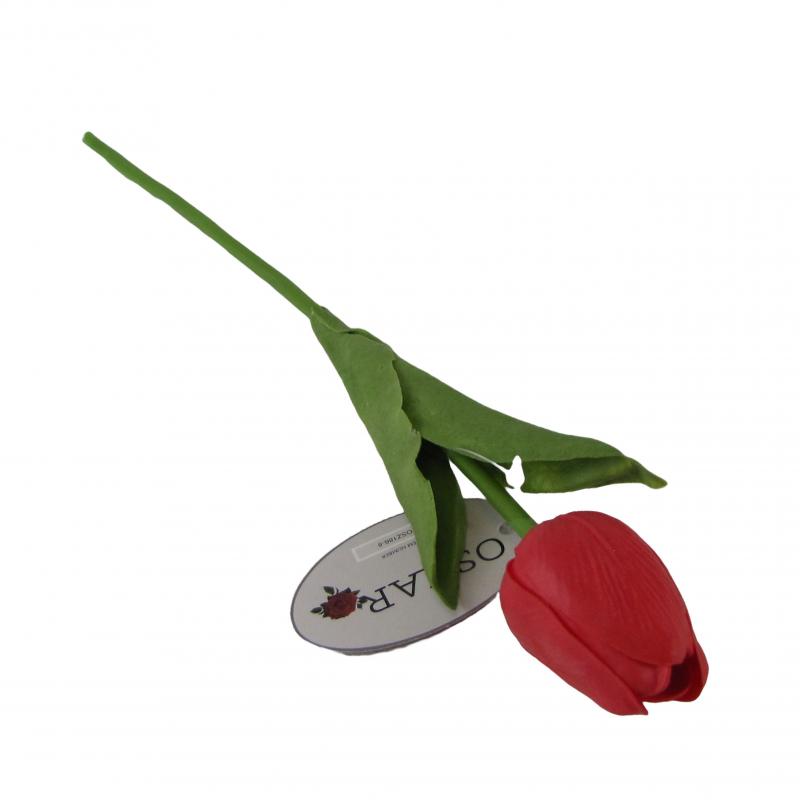 Tulipan gumowany 32cm czerwony
